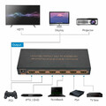Sumator switcher przełącznik HDMI 5X1 4K 60HZ HDR widok z urządzeniami