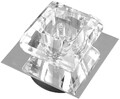Szklana lampa sufitowa halogenowa Amzdeal 40W G9 3000K LM ciepła biel widok z boku