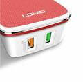 Szybka ładowarka Ldnio Quick Charge 3.0 2 porty USB widok gniazd zbliżenie