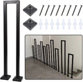 T-ZBDZ poręcz schodowa U-kształtna metalowa, czarna 90 cm – zdjęcie 2
