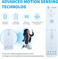 TechKen 2x Wii Remote Plus z Motion Plus + 2x Nunchuk – zestaw kontrolerów, biały