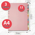 The Paper Shop – 3 zestawy kolorowych przekładek do segregatora A4 – zdjęcie 2