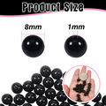 TOAOB FR-CLBD0062 – koraliki z czarnego agatu 8 mm, 100 szt.