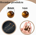 TOAOB FR-Wym0563 – koraliki tygrysie oko 8 mm, 100 szt.