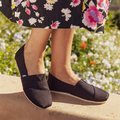 TOMS Alpargata Recycled Cotton – espadryle damskie, czarno-białe