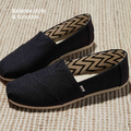TOMS Alpargata Recycled Cotton – espadryle damskie, czarno-białe