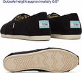 TOMS Alpargata Recycled Cotton – espadryle damskie, czarno-białe