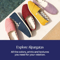 TOMS Alpargata Recycled Cotton – espadryle damskie, czarno-białe