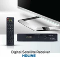 Tuner satelitarny DVB S2 HD-LINE HD-310 S FULL HD widok z boku