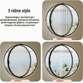 TWHZSAI Okno okrągłe bulajowe 30 cm, aluminiowe, czarne – zdjęcie 5