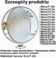 TWHZSAI Okno okrągłe bulajowe 30 cm, aluminiowe, czarne – zdjęcie 7