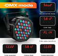 U`King reflektory PAR LED RGB 72 W z akumulatorem, 2 szt. – z pilotem i DMX