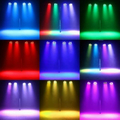 U`King reflektory PAR LED RGB 72 W z akumulatorem, 2 szt. – z pilotem i DMX