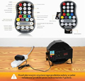 U`King reflektory PAR LED RGB 72 W z akumulatorem, 2 szt. – z pilotem i DMX