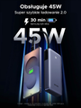 UGREEN Nexode Powerbank 20000mAh 45W – z wbudowanym kablem USB-C – zdjęcie 2