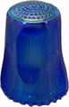Ullmannglass AE 1275 – szklany naparstek vintage, niebieski opalizujący – zdjęcie 2