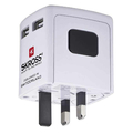 Uniwersalny adapter podróżny EU/USA/Australia/Chiny SKROSS Hama widok od boku