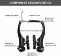 UOCAI zestaw hamulców rowerowych V-Brake – przód i tył, aluminium – zdjęcie 3