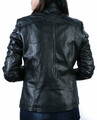Urban leather modna skórzana kurtka damska czarna M RT01 widok z tyłu