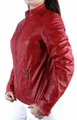 Urban leather modna skórzana kurtka damska czerwona M RT01widok z boku
