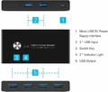 USB 3.0 Switch Selector adapter przełącznika KVM 2 widok opisu