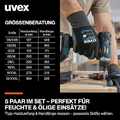 Uvex phynomic XG Rękawice robocze do prac w wilgoci, 5 par – zdjęcie 2