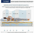 Vesgantti materac kieszeniowy 90 x 200 cm, 24 cm, H3 – 7 stref, pianka memory