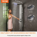 VEVOR panel prysznicowy LED 5w1 – deszczownica, masaż, wylewka wanny – zdjęcie 2