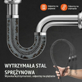 VEVOR Spirala kanalizacyjna 20 m x 16 mm z 7 nozami – zdjęcie 3