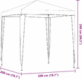 vidaXL Namiot imprezowy 200x200x240 cm, jasnoszary, PE i stal – zdjęcie 3