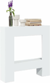 vidaXL Obudowa kominka 81x18x82 cm, biała, MDF – zdjęcie 2