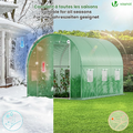Vounot Tunel foliowy zimowy 3x2x2 m, 6 m², z oknami – zdjęcie 3