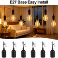 vsshe oprawki żarówki E27 z przewodem, 12 szt. – 250 V, 4 A