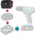 Walfront Przejściówka akumulatora Bosch B na C 18V – adapter BOSB18C – zdjęcie 3