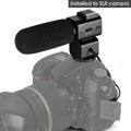 Wbudowany mikrofon do kamery Ordro CM520 DSLR Nikon / Canon widok na kamerze