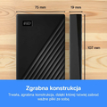 WD My Passport 5 TB – przenośny dysk twardy USB 3.0, czarny – zdjęcie 5