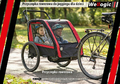 Wellogic - przyczepka rowerowa 2w1 dla 2 dzieci, czerwona – zdjęcie 3