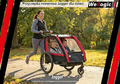 Wellogic - przyczepka rowerowa 2w1 dla 2 dzieci, czerwona – zdjęcie 4