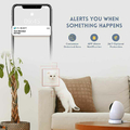 Wewnętrzna kamera IP PTZ Mibao D100 360 TF WiFi widok detekcji ruchu.