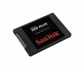 Wewnętrzny dysk SSD SanDisk SSD PLUS 240GB - SATA III 6 Gb / s, 2,5 "/ 7 mm - SDSSDA-240G-G26 widok z boku