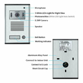 Wideodomofon Wideo domofon LANSIDUN TK-780C widok kamery z opisem