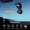 Wideorejestrator kamera samochodowa Peztio Q1 170 1080P FHD widok cech