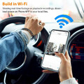 Wideorejestrator kamera samochodowa Peztio Q1 170 1080P FHD widok wifi
