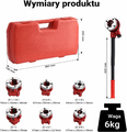 WilTec Gwintownica do rur stalowych 9-cz. z grzechotka, walizka – zdjęcie 3