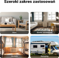 Wiltec pralka wirnikowa z wirówką – mini pralka turystyczna, 2 komory, szara