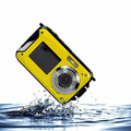 Wodoodporna kamera 24Mpx 16x zoom FullHD widok kontaktu z wodą