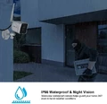 Wodoodporna zewnętrzna kamera Wansview W6 WiFi 1080P FHD widok w nocy