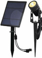 Wodoodporna zewnętrzna lampa solarna LED T Sunrise TS-S4202 widok  zestawu