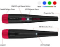 Wodoodporny wykrywacz metalu Pinpointer DR.ÖTEK 10m widok opisu