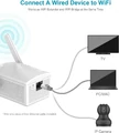 Wzmacniacz sygnału Wi-Fi BrosTrend AC1200 1200 Mb/s 5GHz 2.4GHz widok podłączenia.